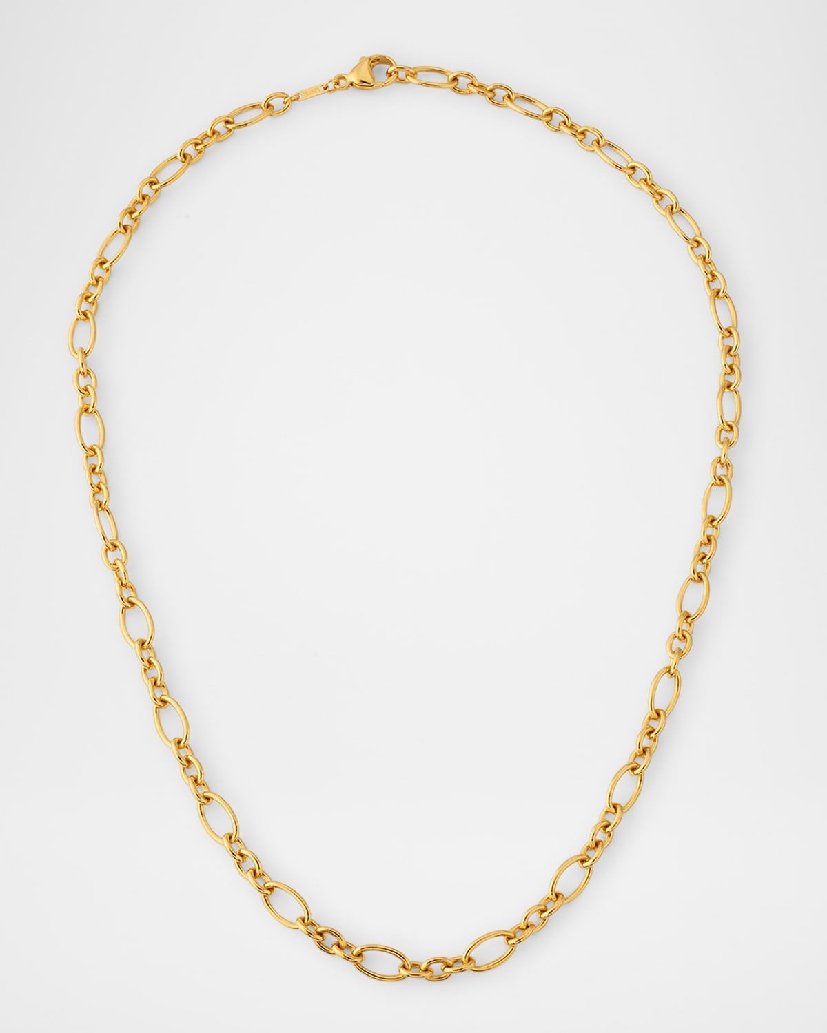 Golden Dreams 18K Yellow Gold Oval Link Stations Necklace