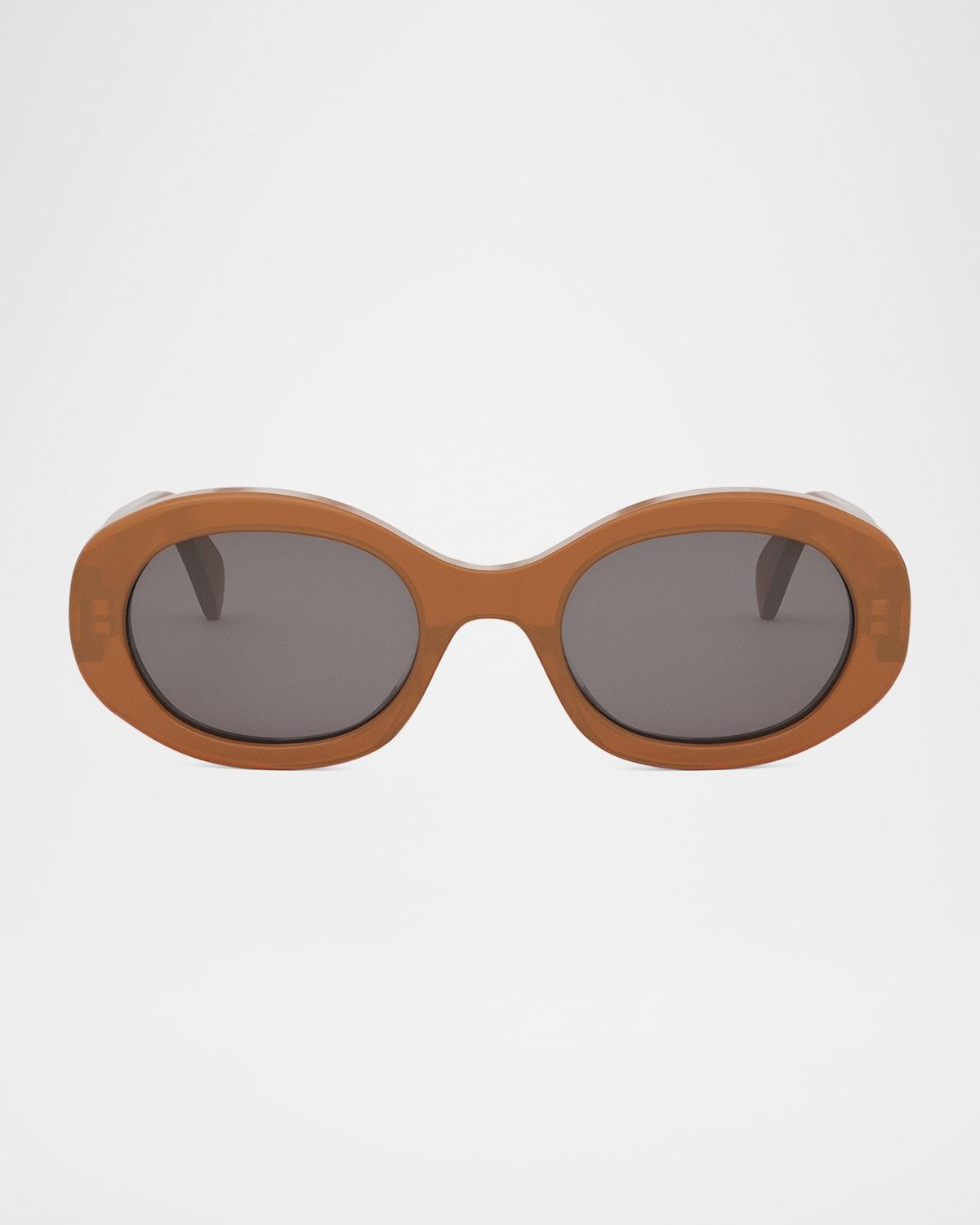 Triomphe Acetate Oval Sunglasses