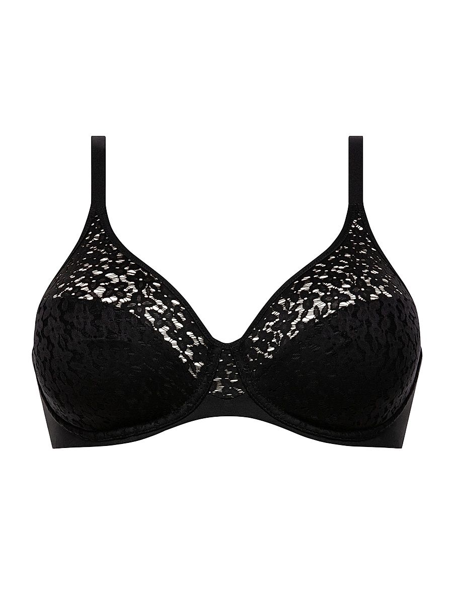 Women's Norah Full Coverage Molded Stretch Lace Bra - Black - Size 38H