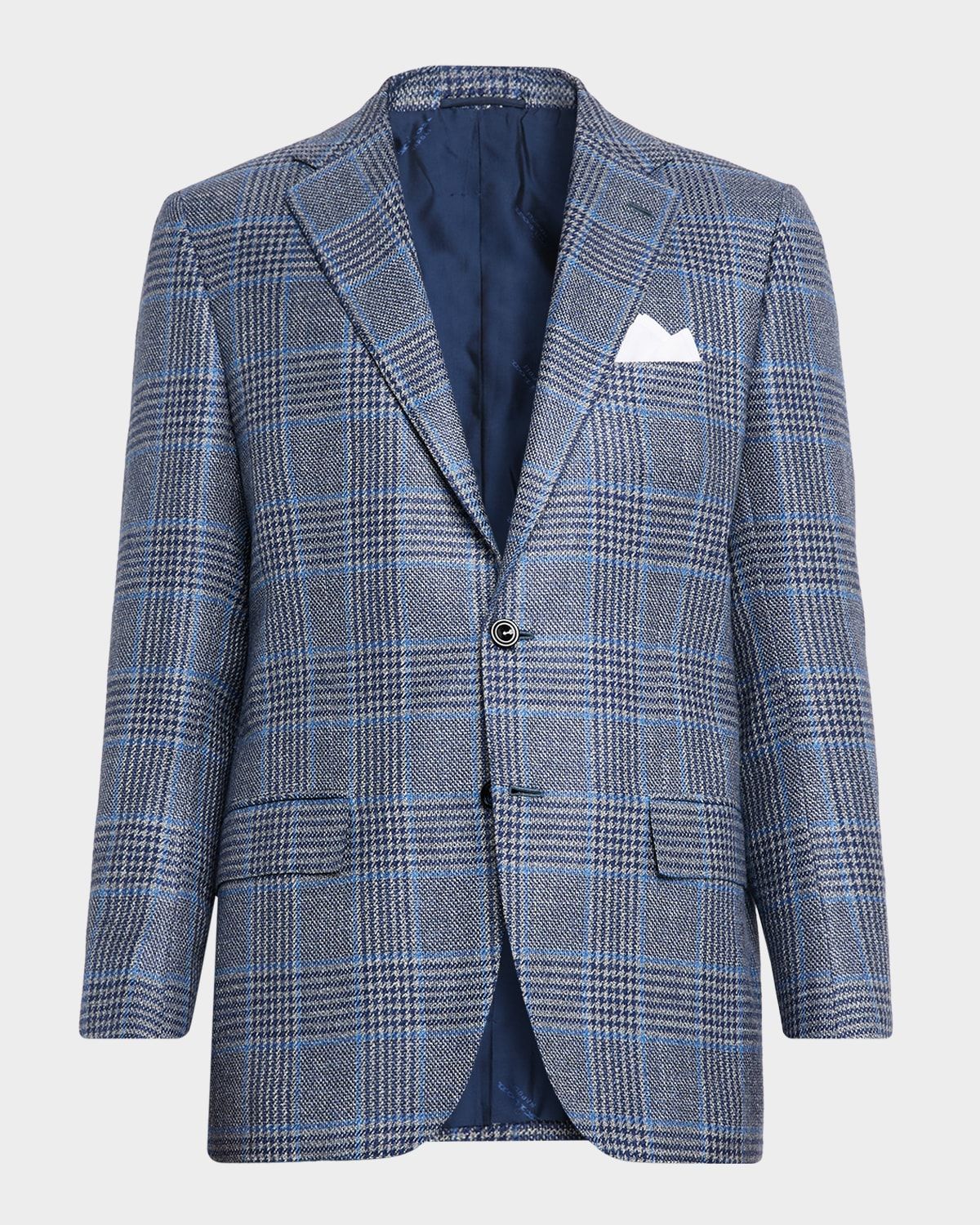 Men & apos;s Glen Plaid Single-Breasted Sport Coat