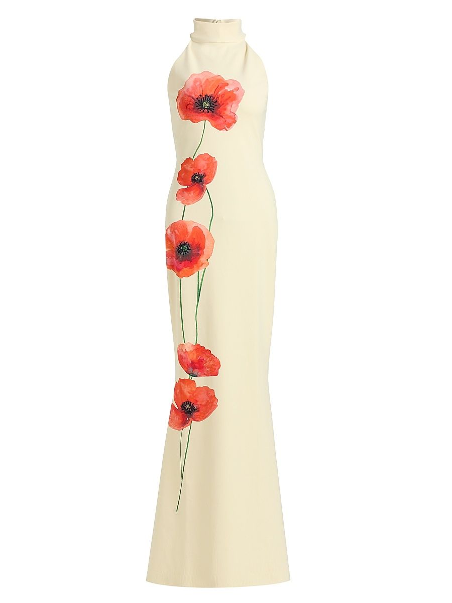 Women's Gudrum Peony Trumpet Gown - Poppie - Size 8