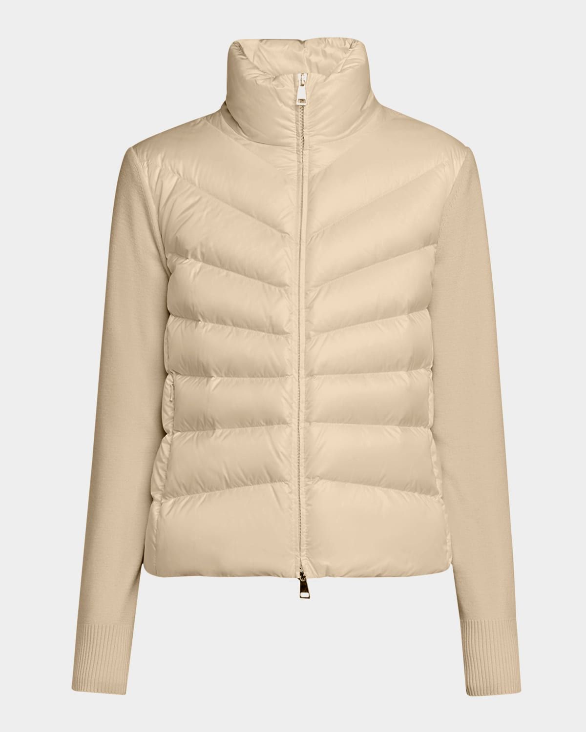 Padded Wool Cardigan