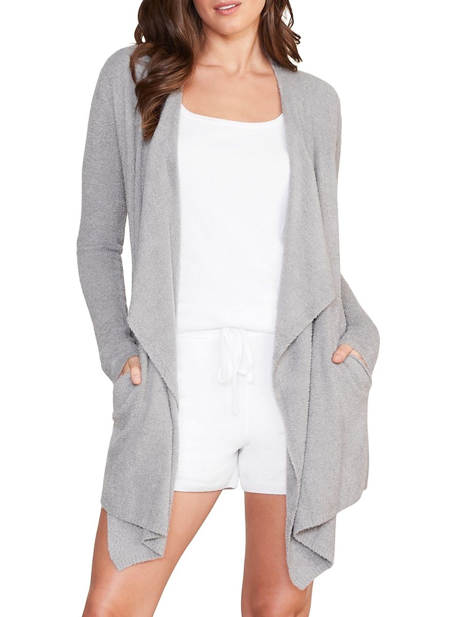 Women's CozyChic Lite Island Cardigan - Dove Grey - Size XXS