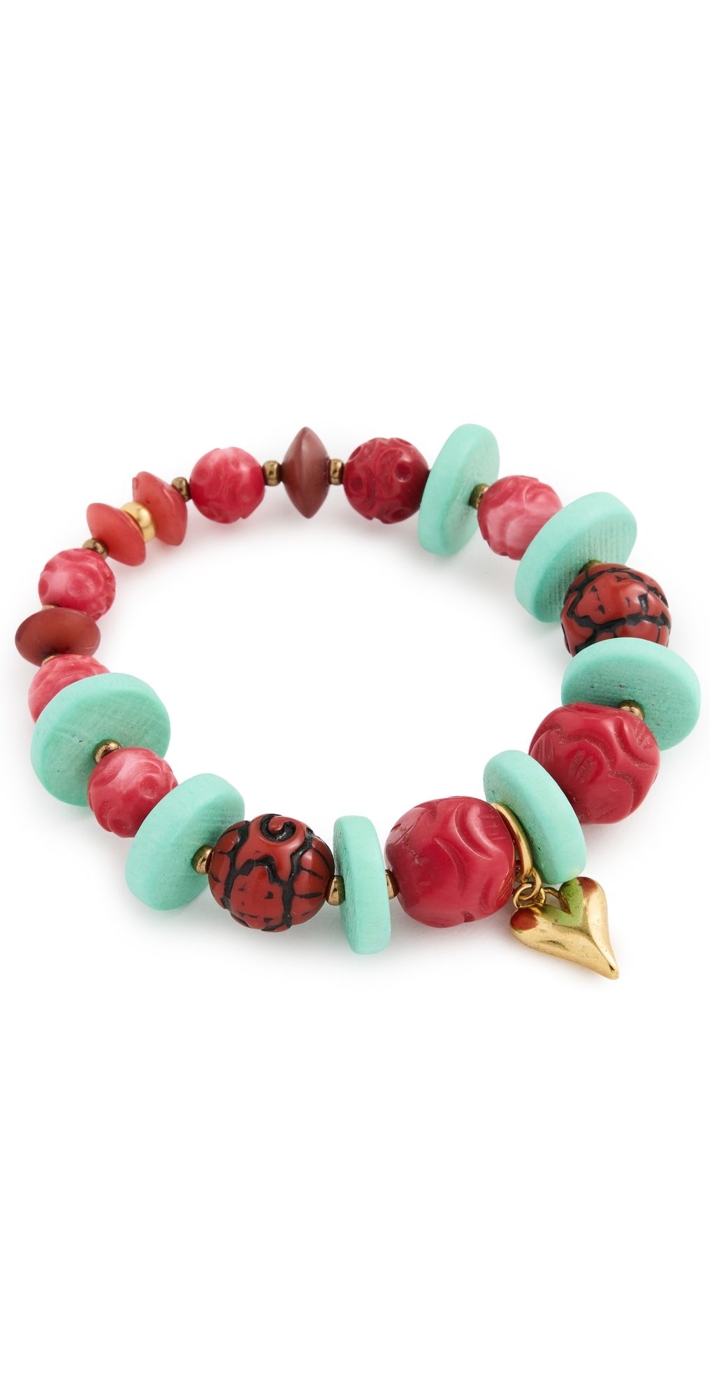 Elizabeth Cole Momoka Bracelet Coral One Size