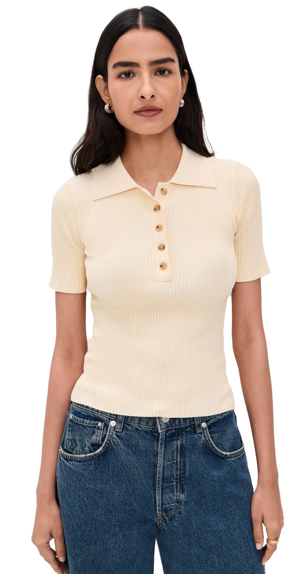 Nothing Please Stacey Shirt Butter Yellow S