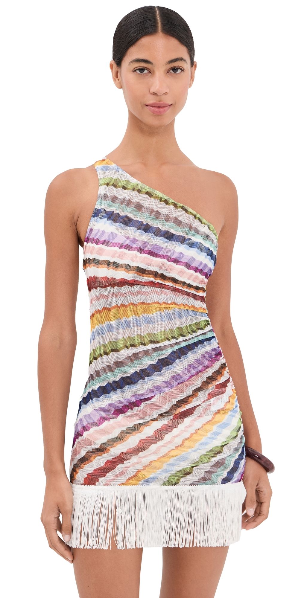 Missoni Short Fringe Cover Up Dress Smsp1-Multicolor 42