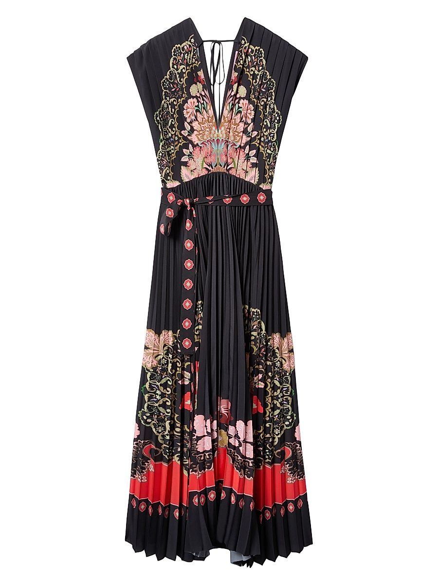 Women's Accordion Dress - Cornucopia Placee Black - Size Large