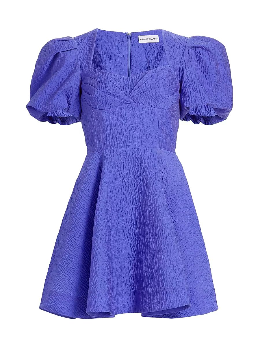 Women's Viola Puff-Sleeve Minidress - Periwinkle Blue - Size 12