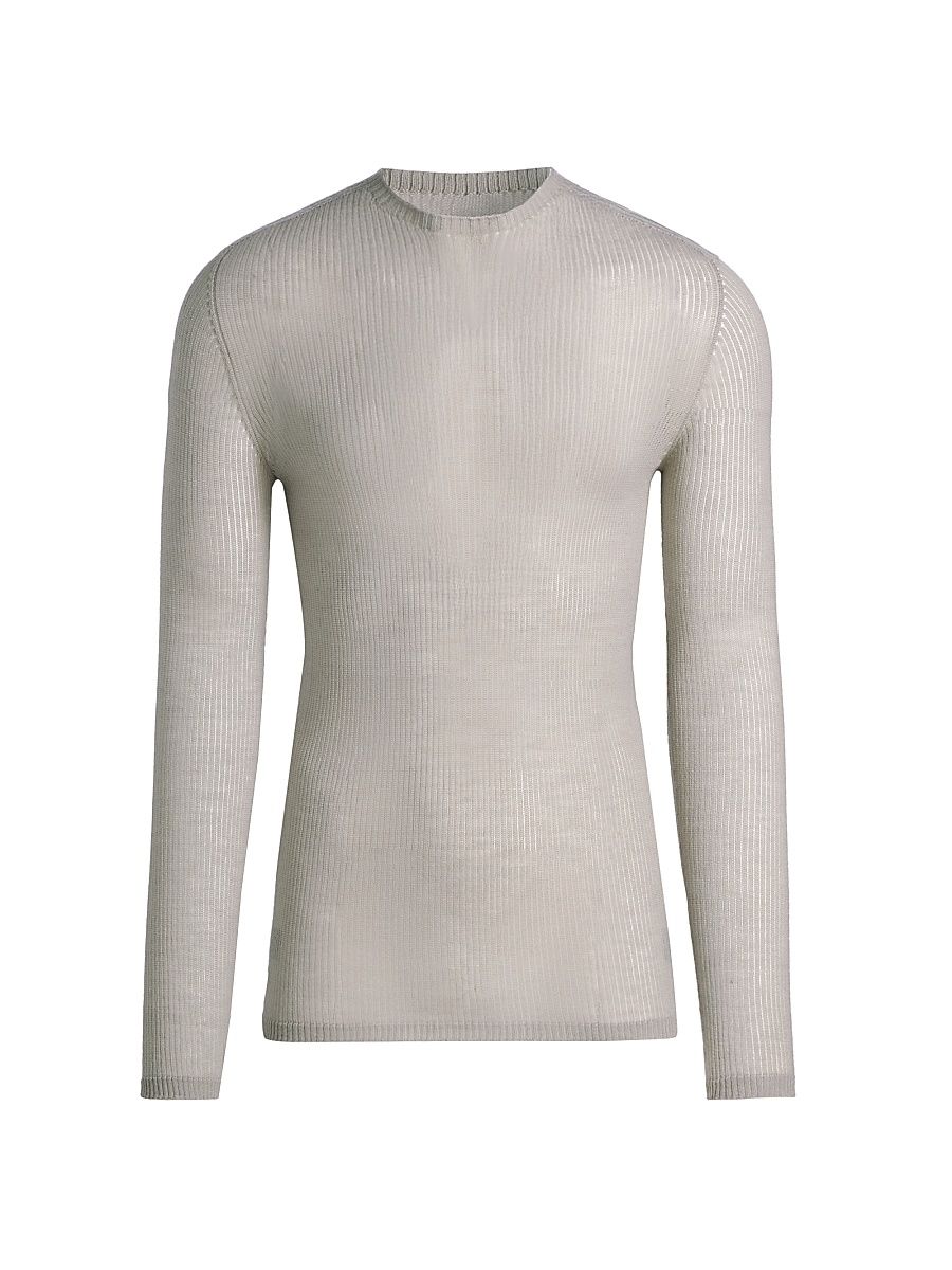 Men's Dennis Cashmere Top - Pearl - Size XXL