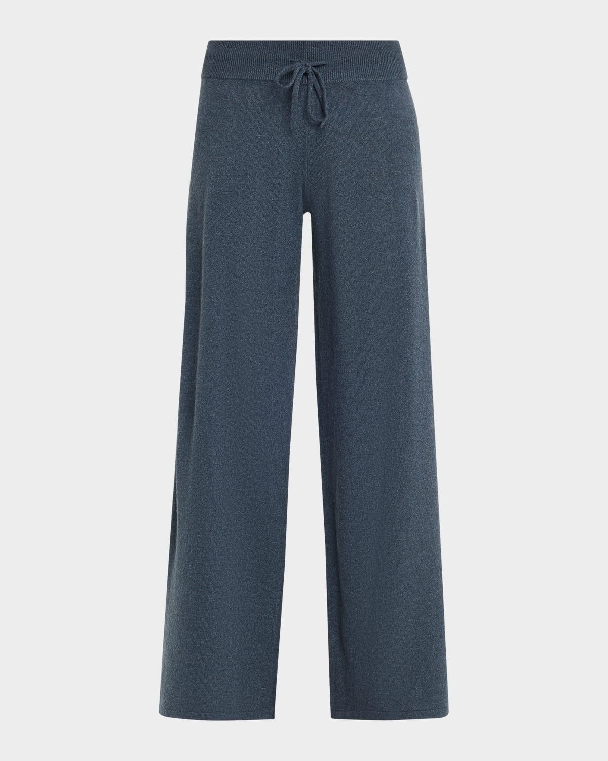 Sofi Cashmere Straight-Leg Pull-On Trousers