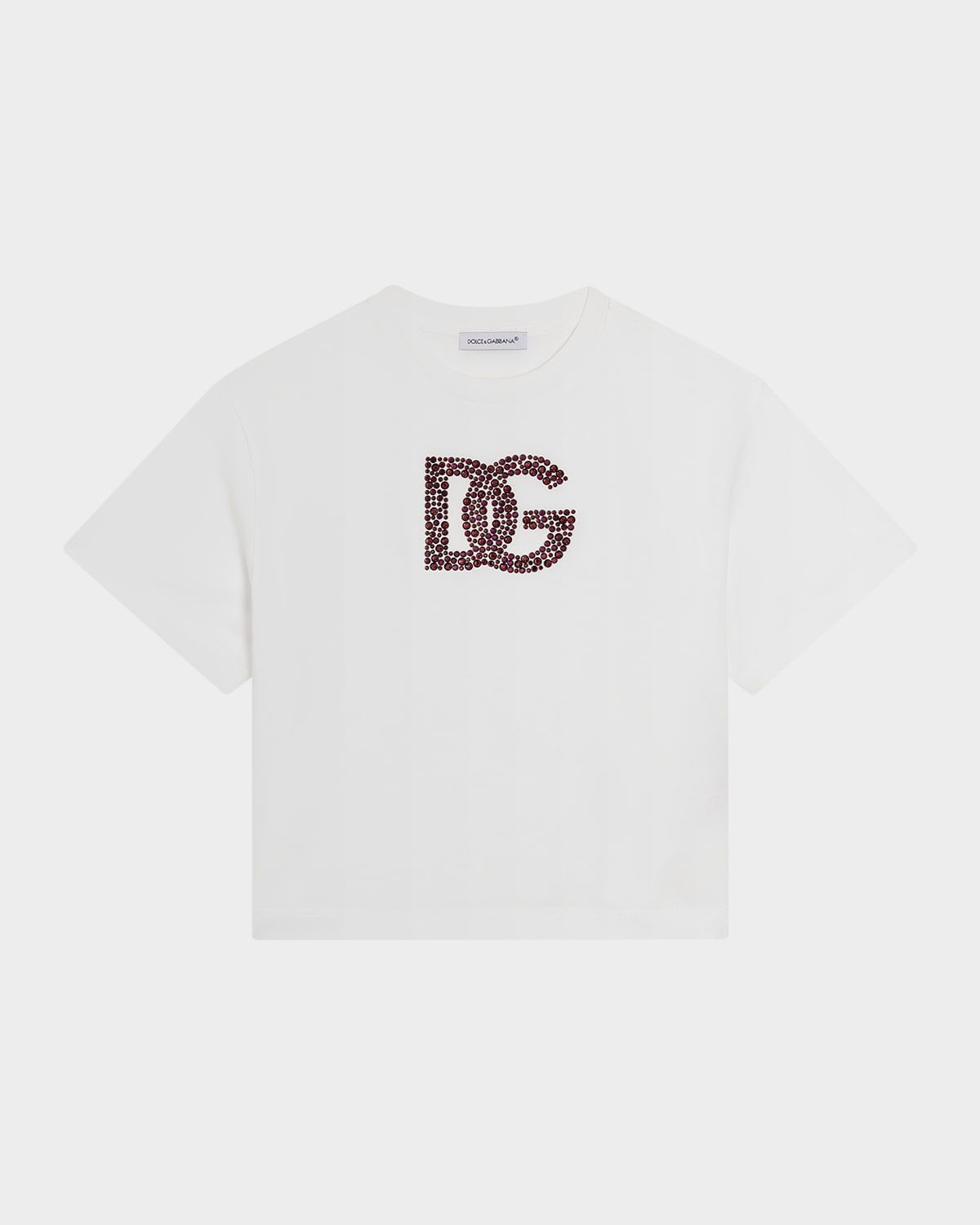 Girl & apos;s Embellished Interlocked Logo-Print T-Shirt, Size 8-14