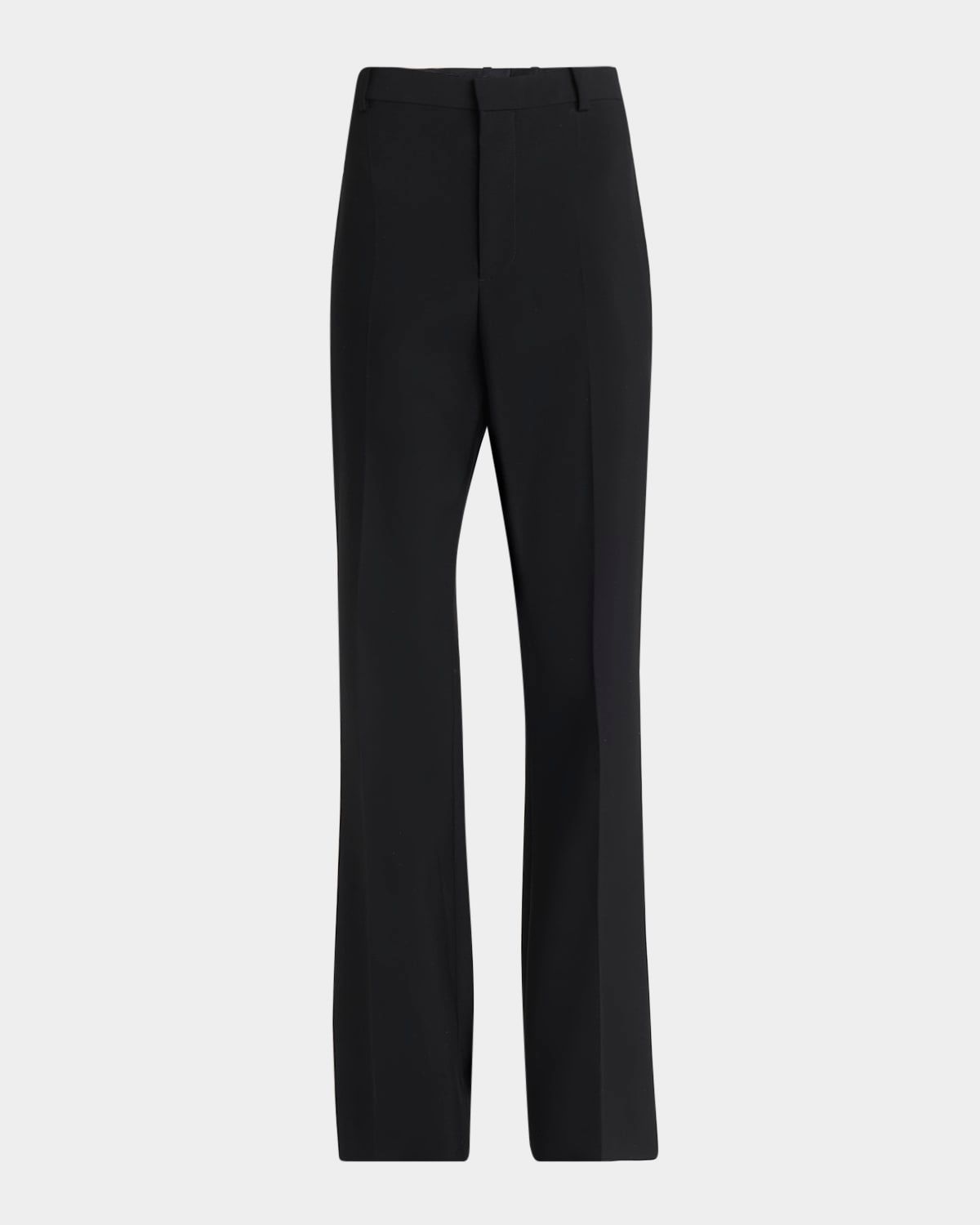 High-Rise Light Travel Wool Flare Trousers