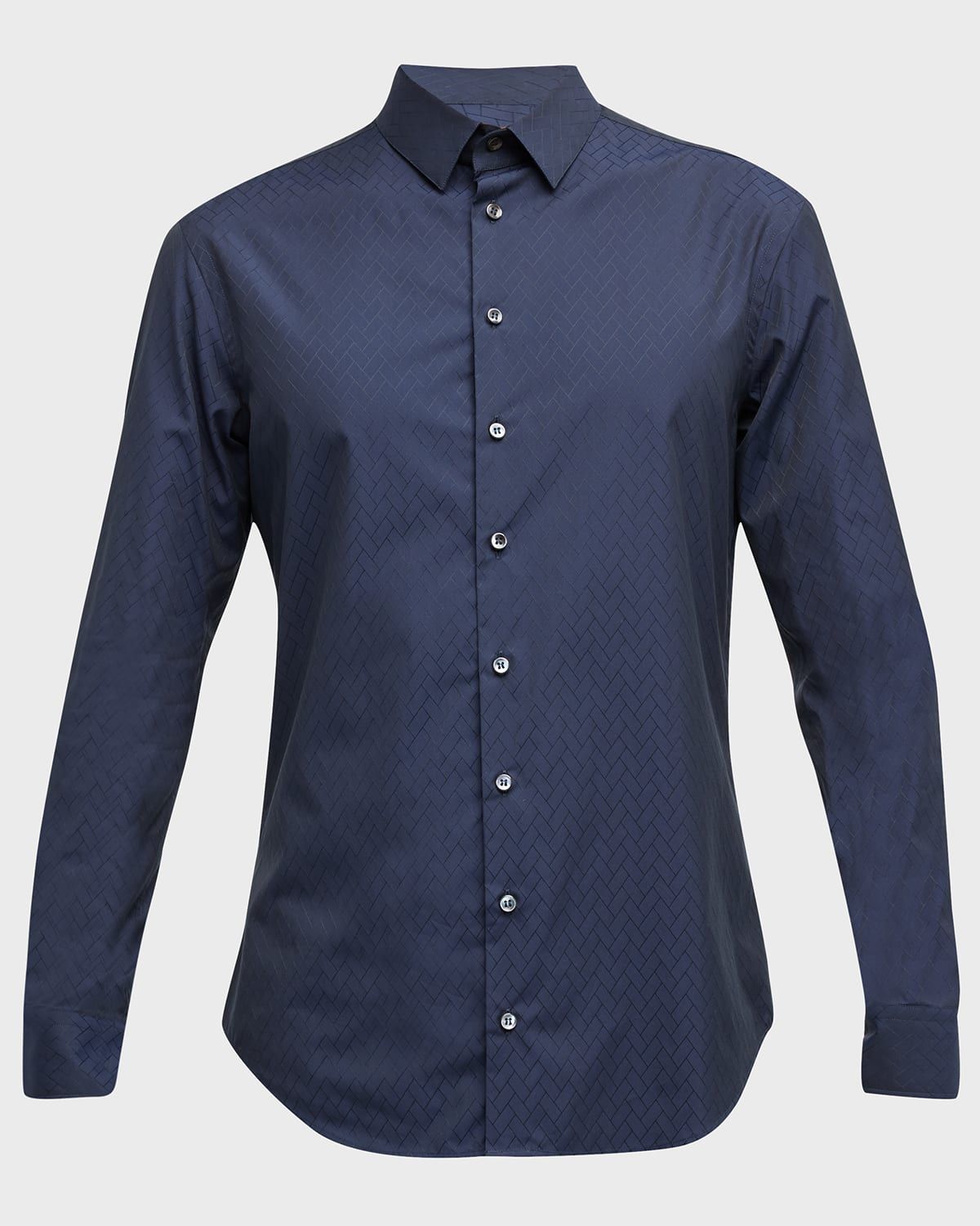 Men & apos;s Tonal Jacquard Dress Shirt