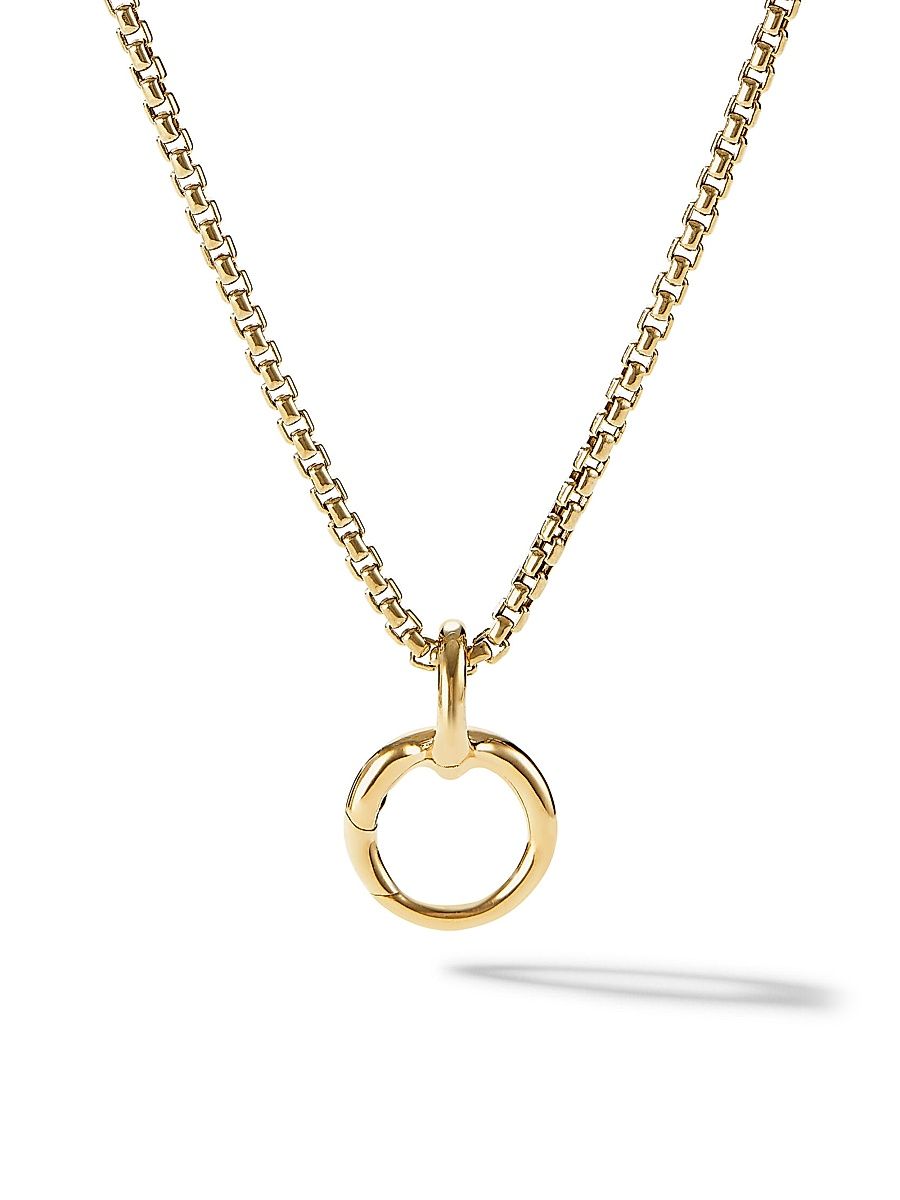 Women's Smooth Amulet Holder in 18K Yellow Gold - Yellow Gold