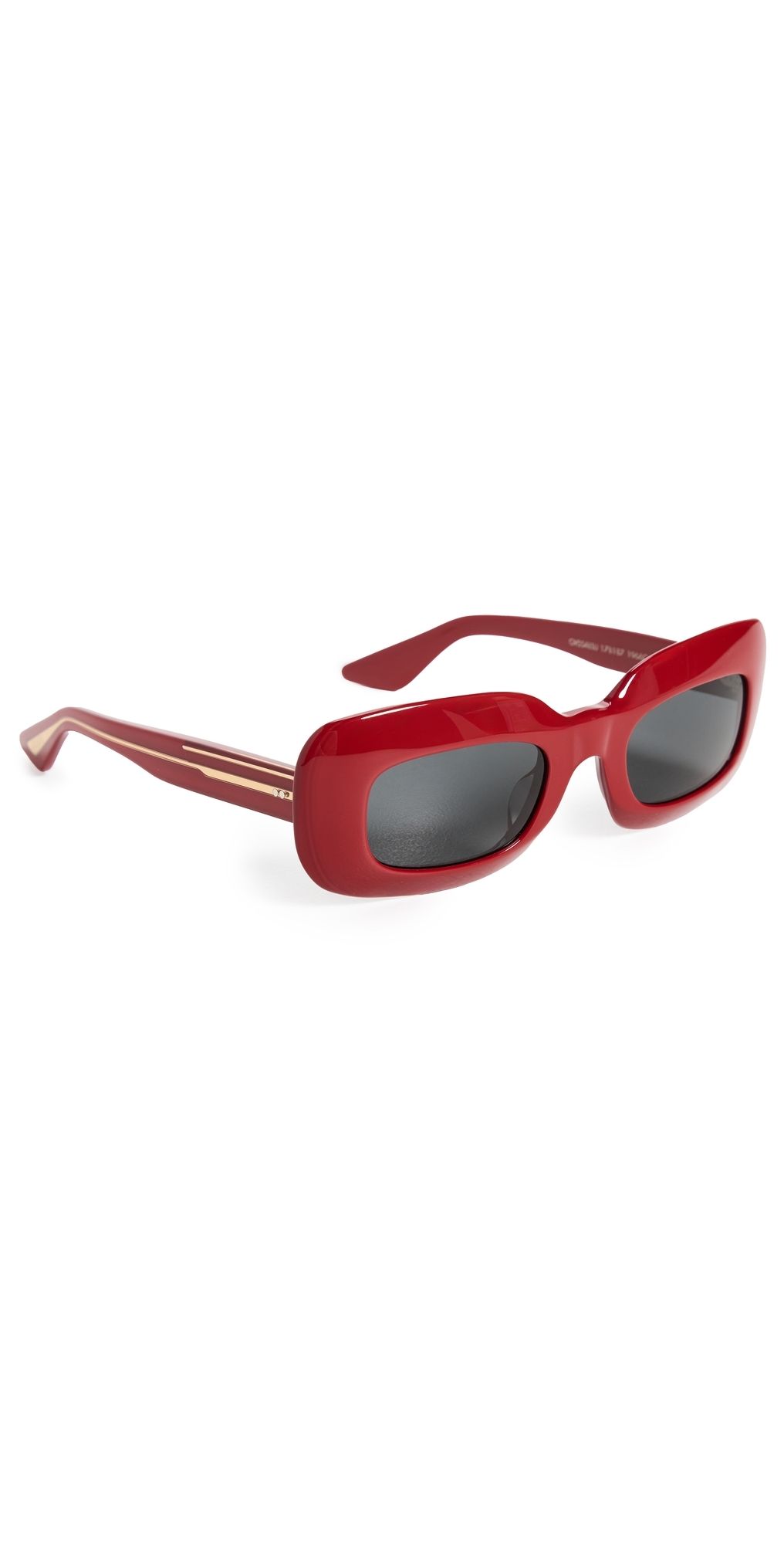 Oliver Peoples Eyewear Oliver Peoples x Khaite 1966C Rectangular Sunglasses Red One Size