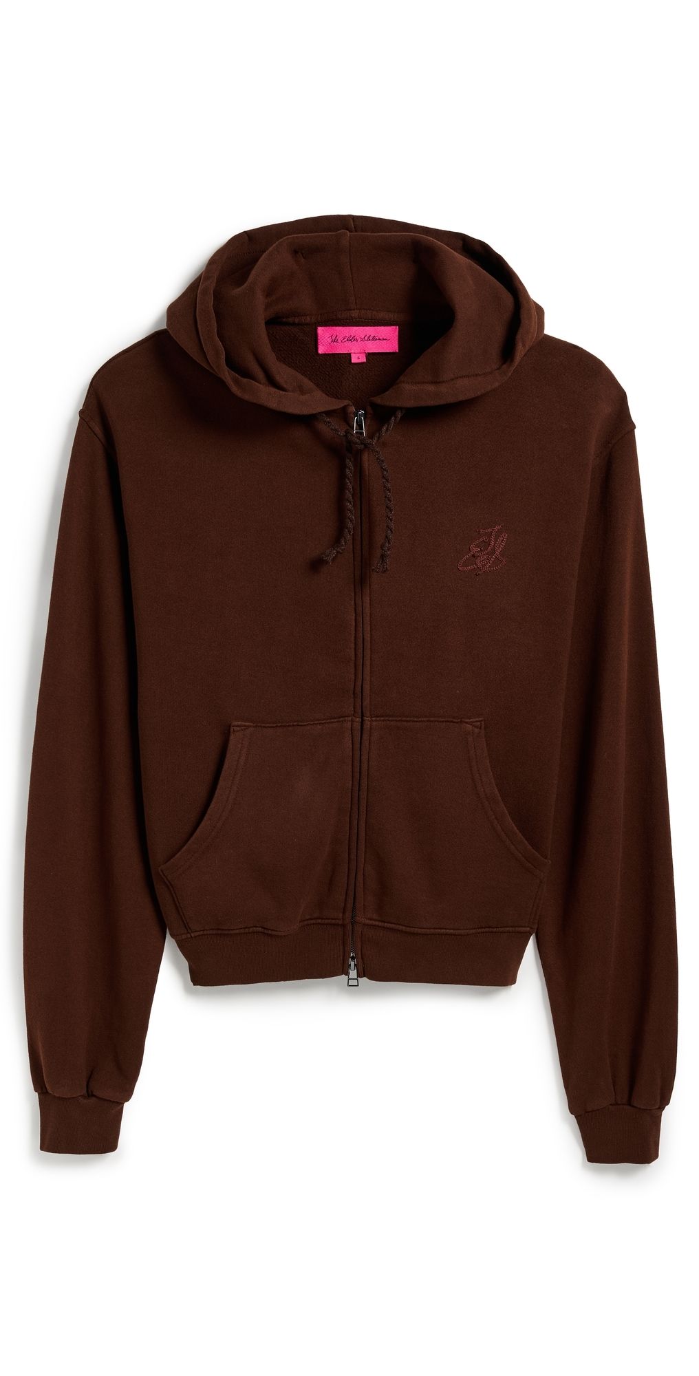 The Elder Statesman Unisex Daily Zip Hoodie Wenge L