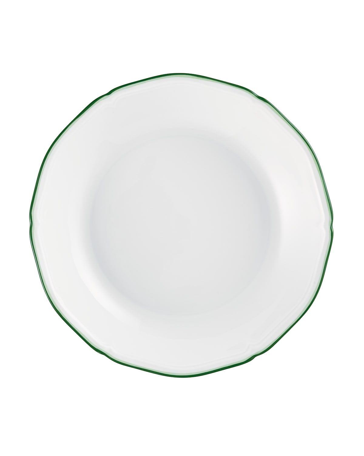 Touraine Double Filet Green Coupe Soup Bowl
