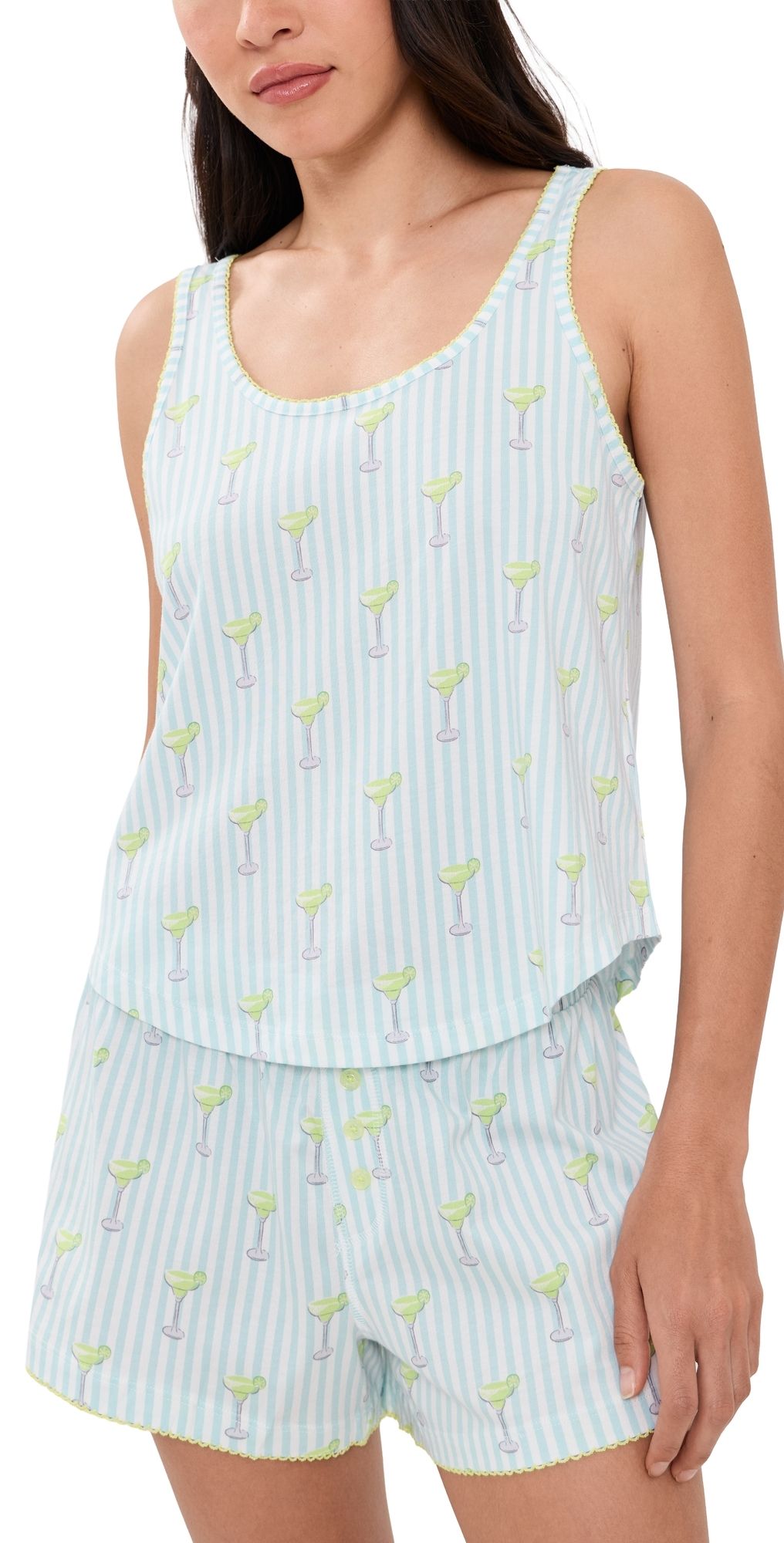 PJ Salvage Martini Set Light Blue L