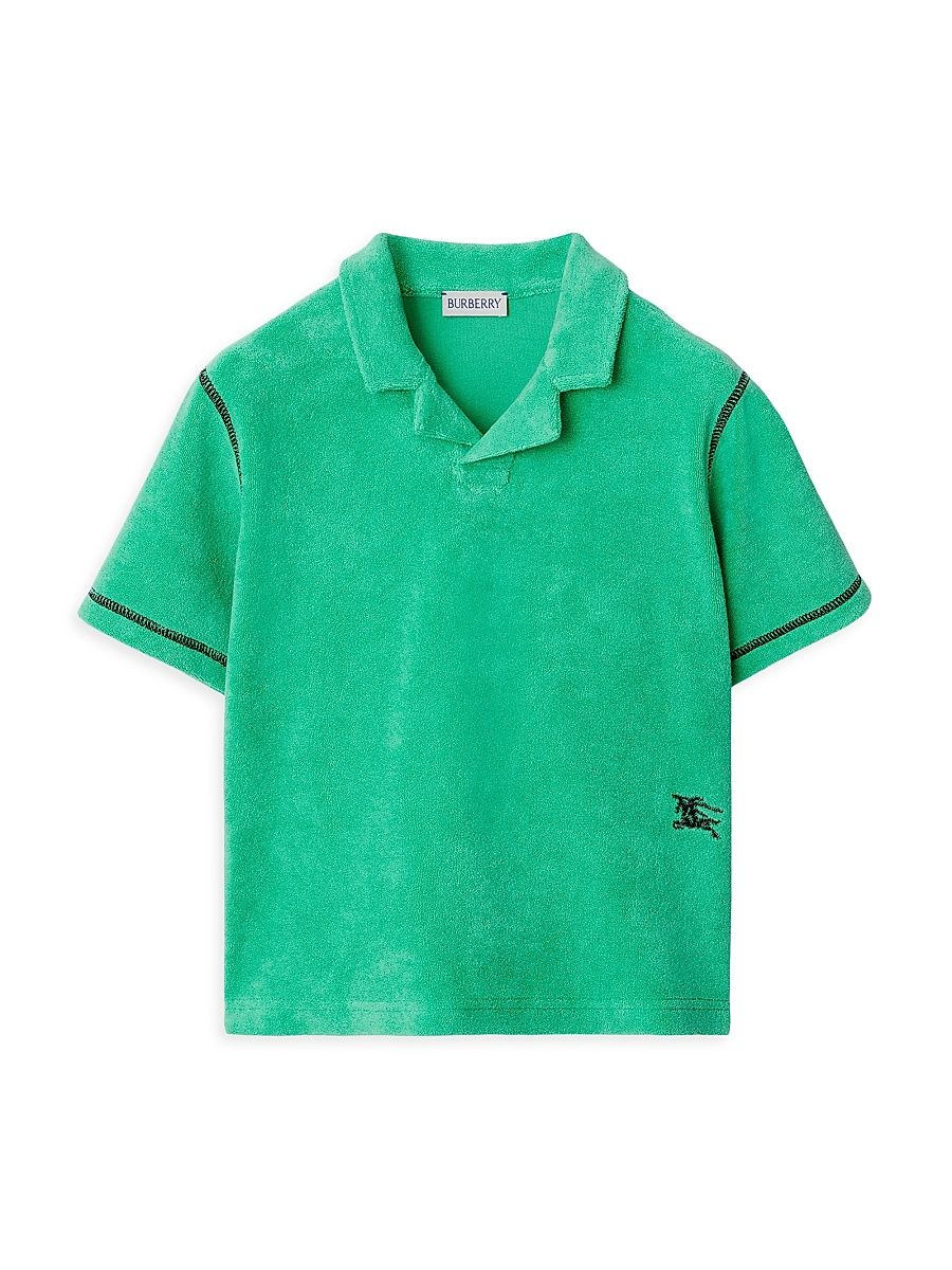 Baby Boy's, Little Boy's & Boy's Terry Cloth Polo Shirt - Bright Jade - Size 6 Months