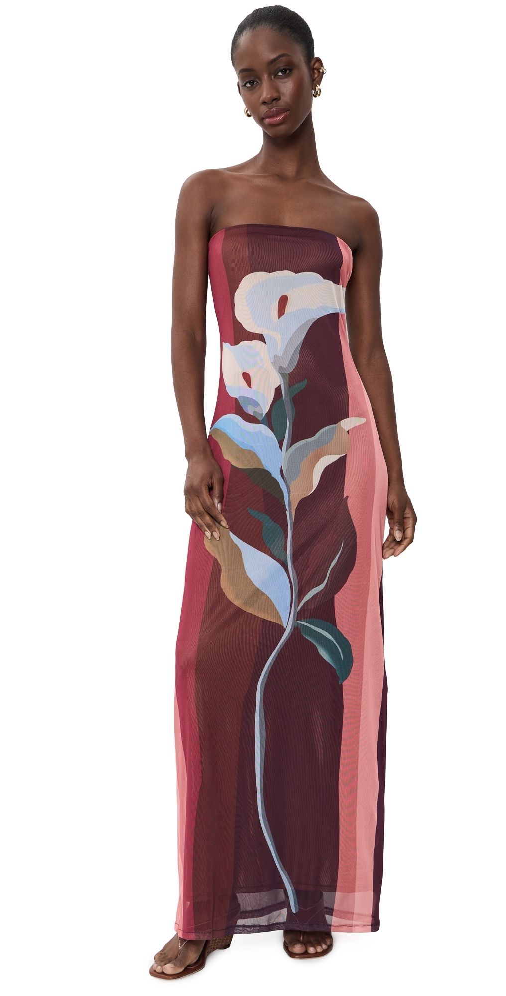 Dress To Brisa Strapless Maxi Dress Multicolor Brisa XL