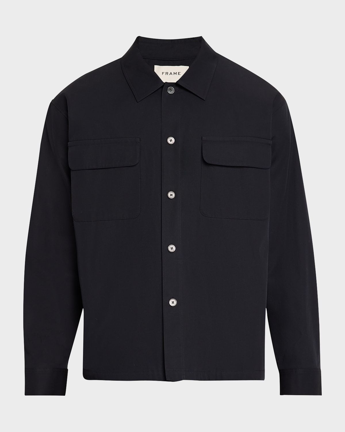 Men & apos;s Cotton Double-Pocket Overshirt