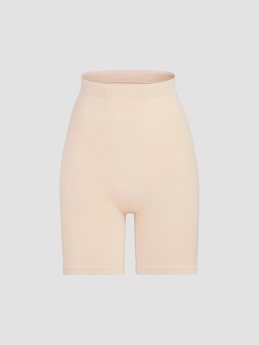 SKIMS Women's Seamless Sculpt High-Waisted Above-The-Knee Shorts - Cocoa - Size XXS