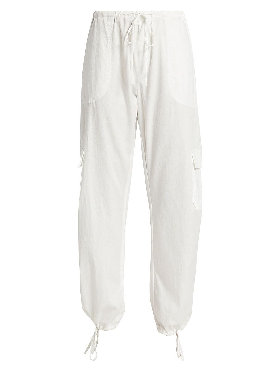 Women's Yoko Cargo Pants - White - Size XL