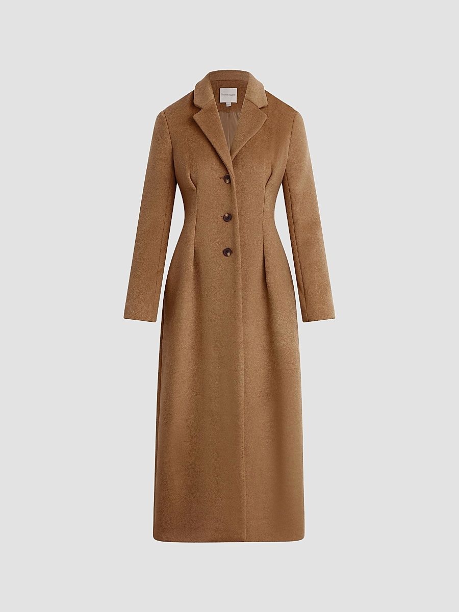 Women's The Metropolitan Wool-Blend Coat - Camel - Size Medium