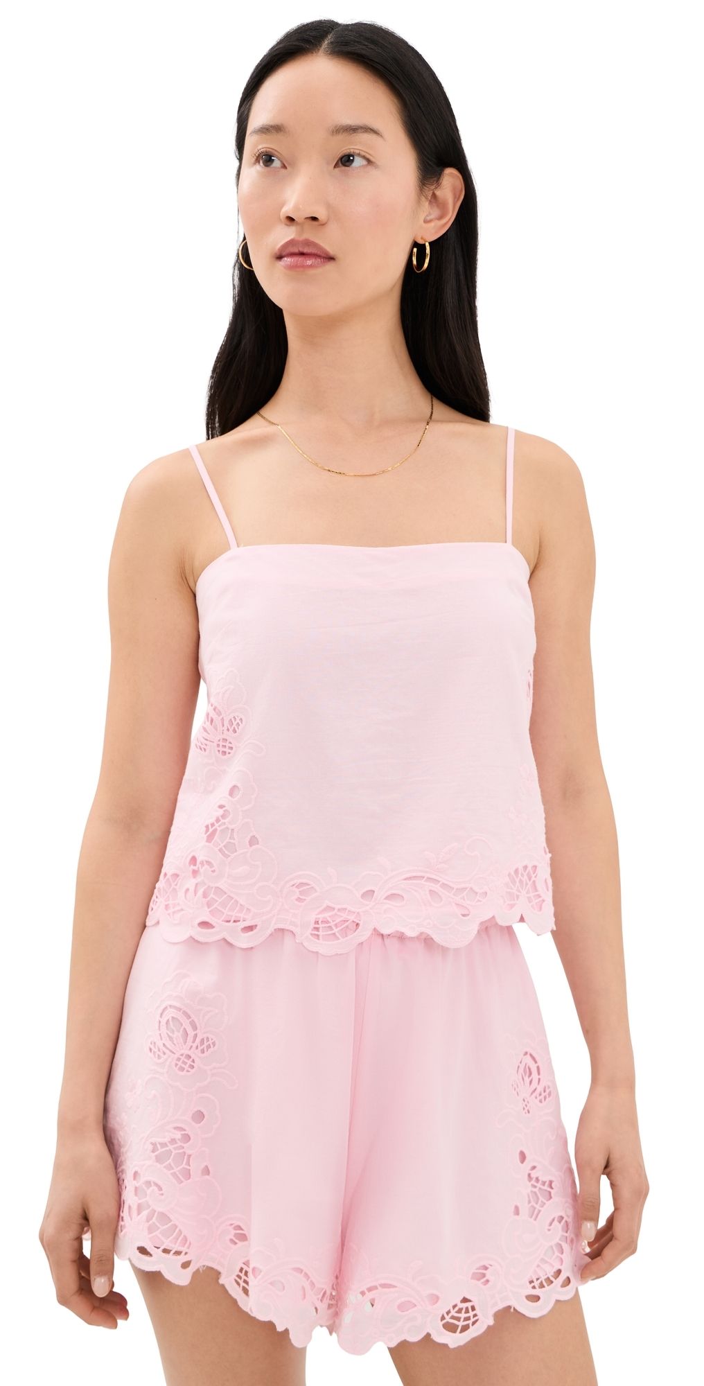 WAYF Lola Cami Light Pink L