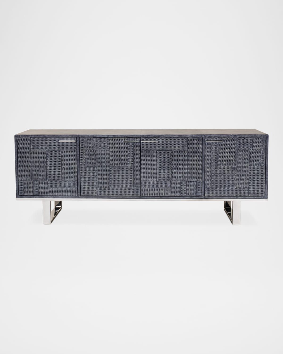 Bronzini Leather-Covered Credenza