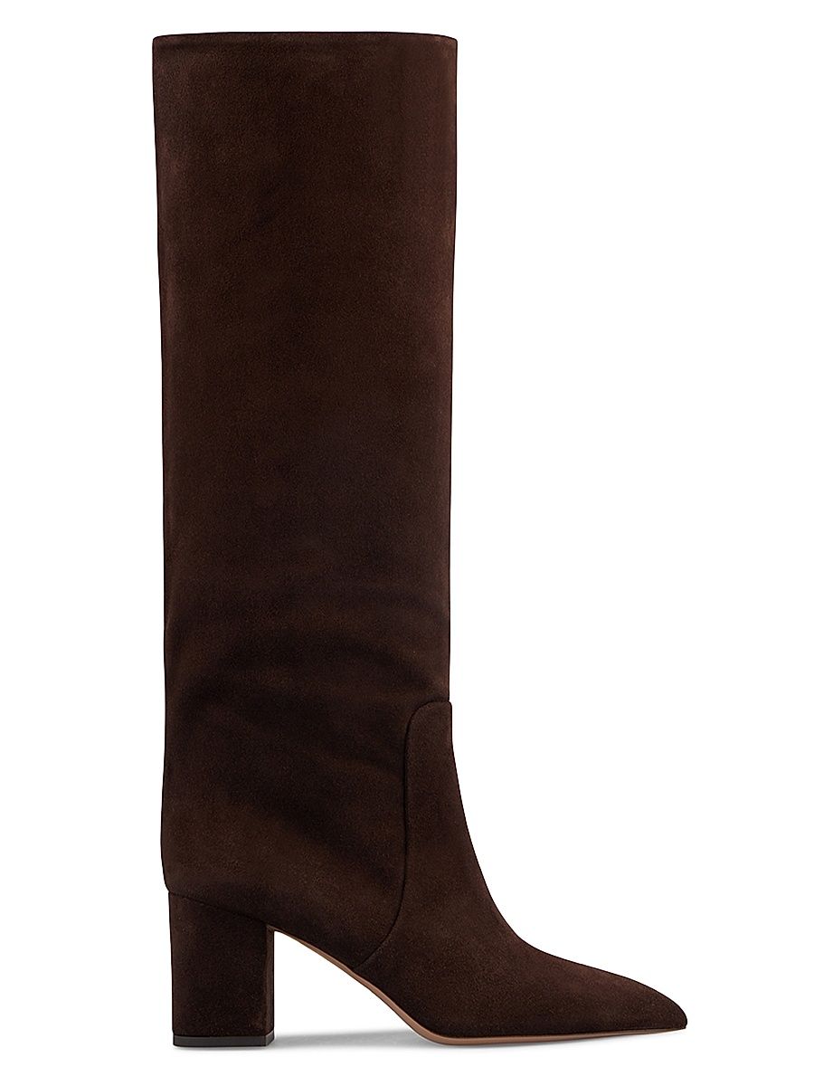 Women's Anja 70MM Suede Knee-High Boots - Cioccolato - Size 9.5