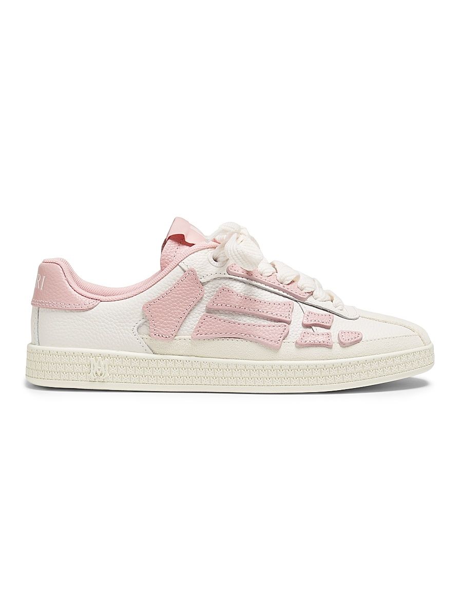 Women's Pacific Bones Leather Low-Top Sneakers - Vintage Pink - Size 5