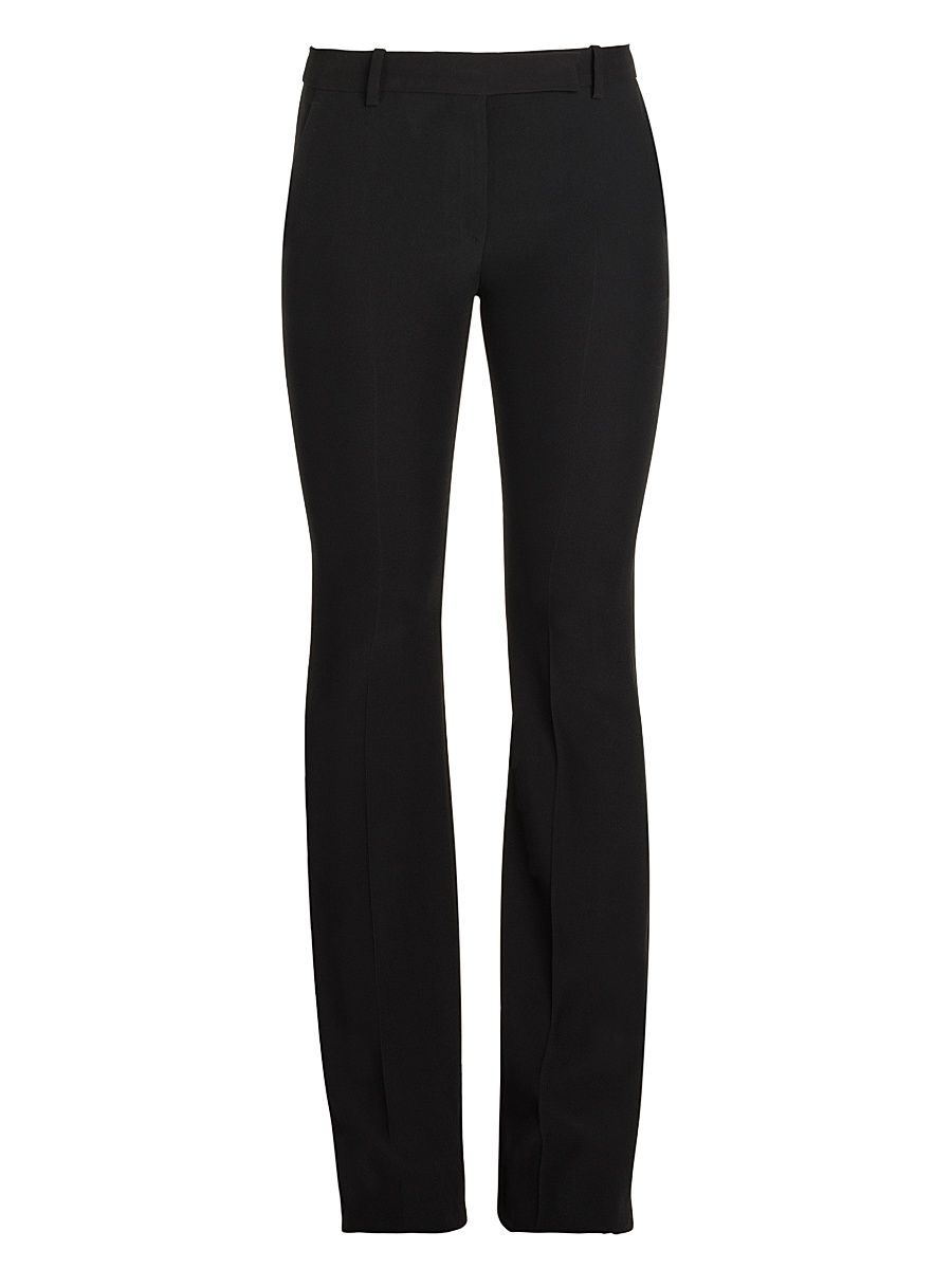 Women's Narrow Bootcut Trousers - Black - Size 14
