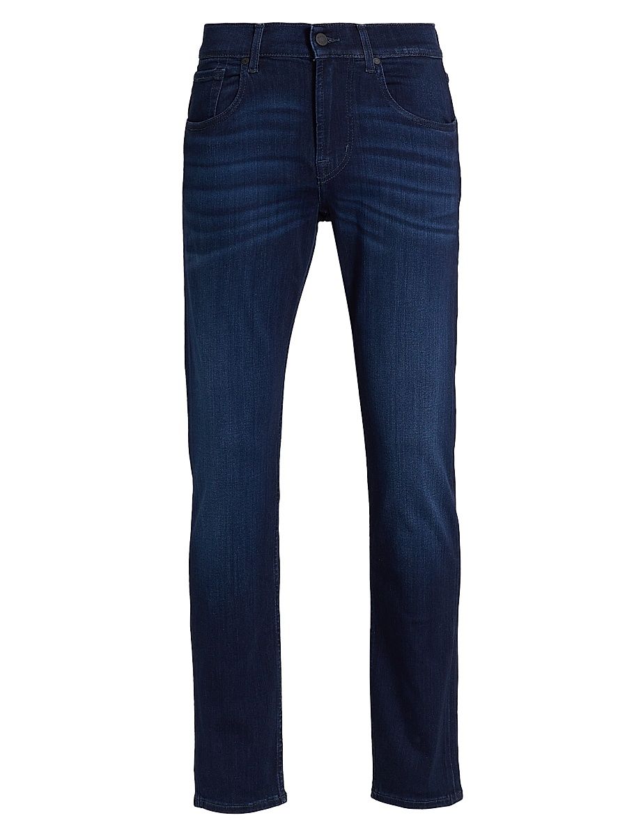 Men's Slimmy Airweft Slim-Fit Tapered Jeans - Deep Blue - Size 40