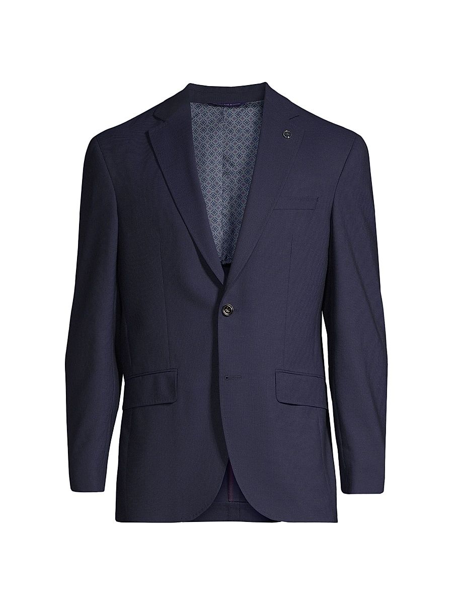 Men's Wool Karl Blazer - Navy - Size 38