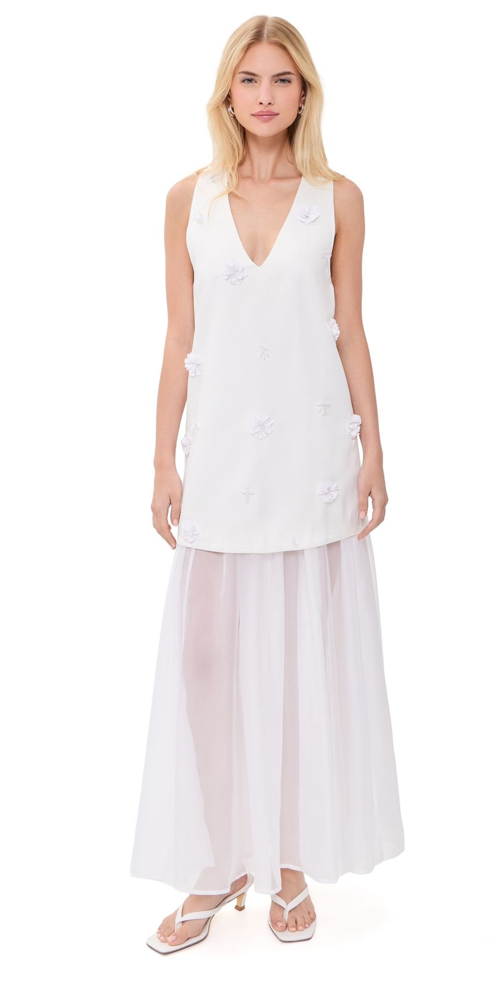 Couper Caroline Embellished Two Piece Dress Porcelain L