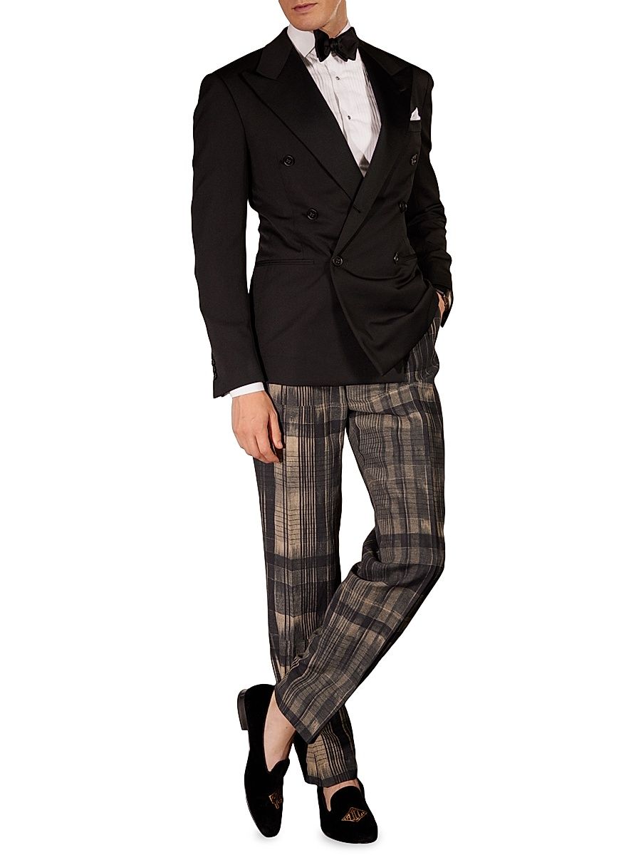 Solid Silk Bow Tie - Black