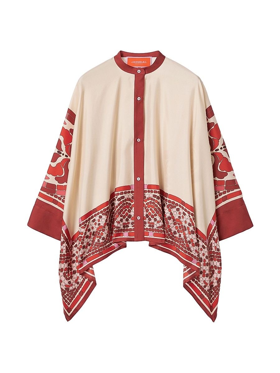 Women's Foulard Shirt - Cobra Place Red - Size Large