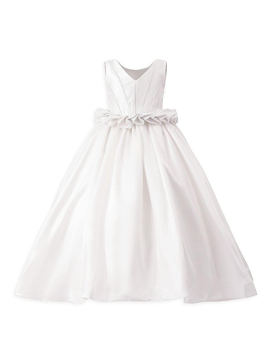 Little Girl's & Girl's Valestra Dress - White - Size 13