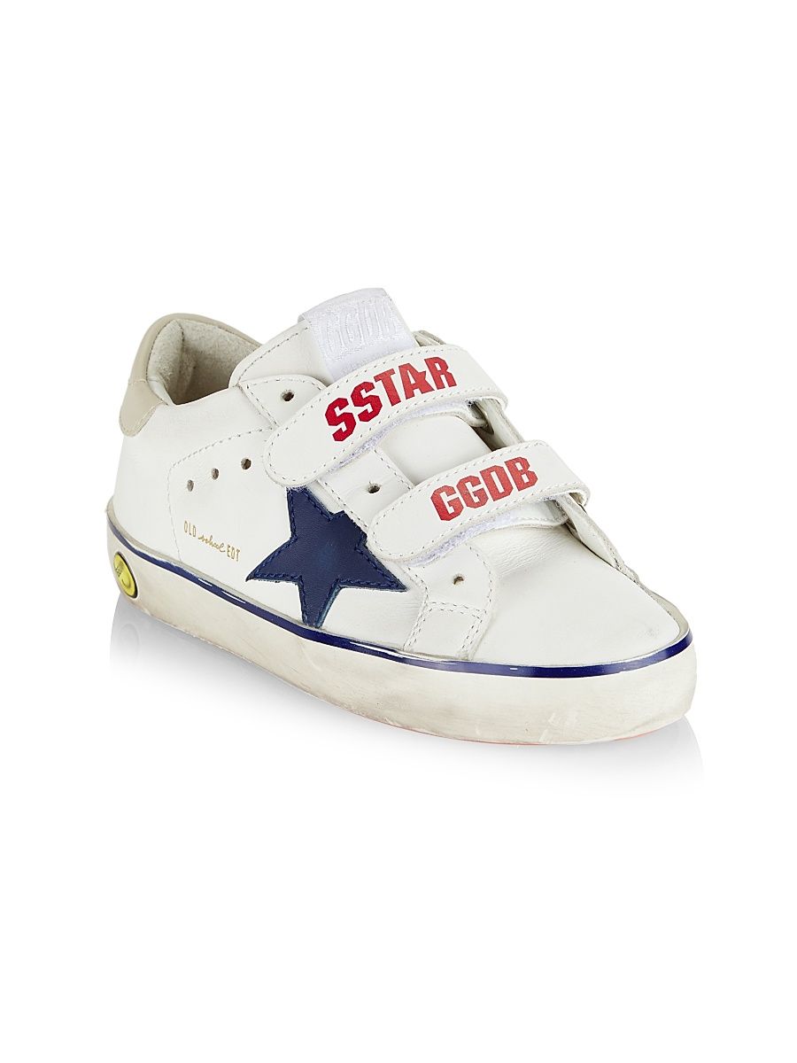 Baby's, Little Kid's & Kid's Old School Sneakers - White Blue Sand - Size 13 (Child)