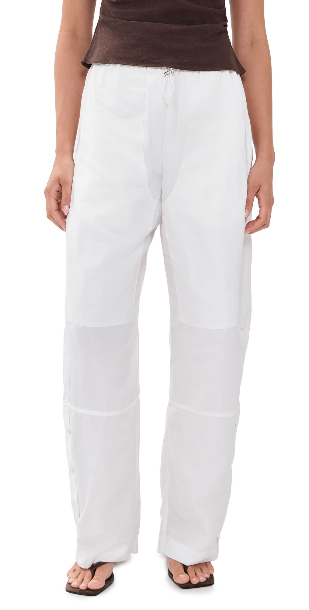 Paris Georgia Elemental Parachute Pants White L