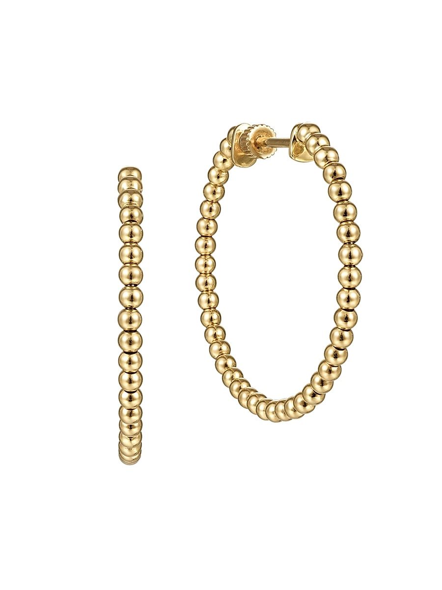 Women's Bujukan 14K Yellow Gold Hoop Earrings - Yellow Gold