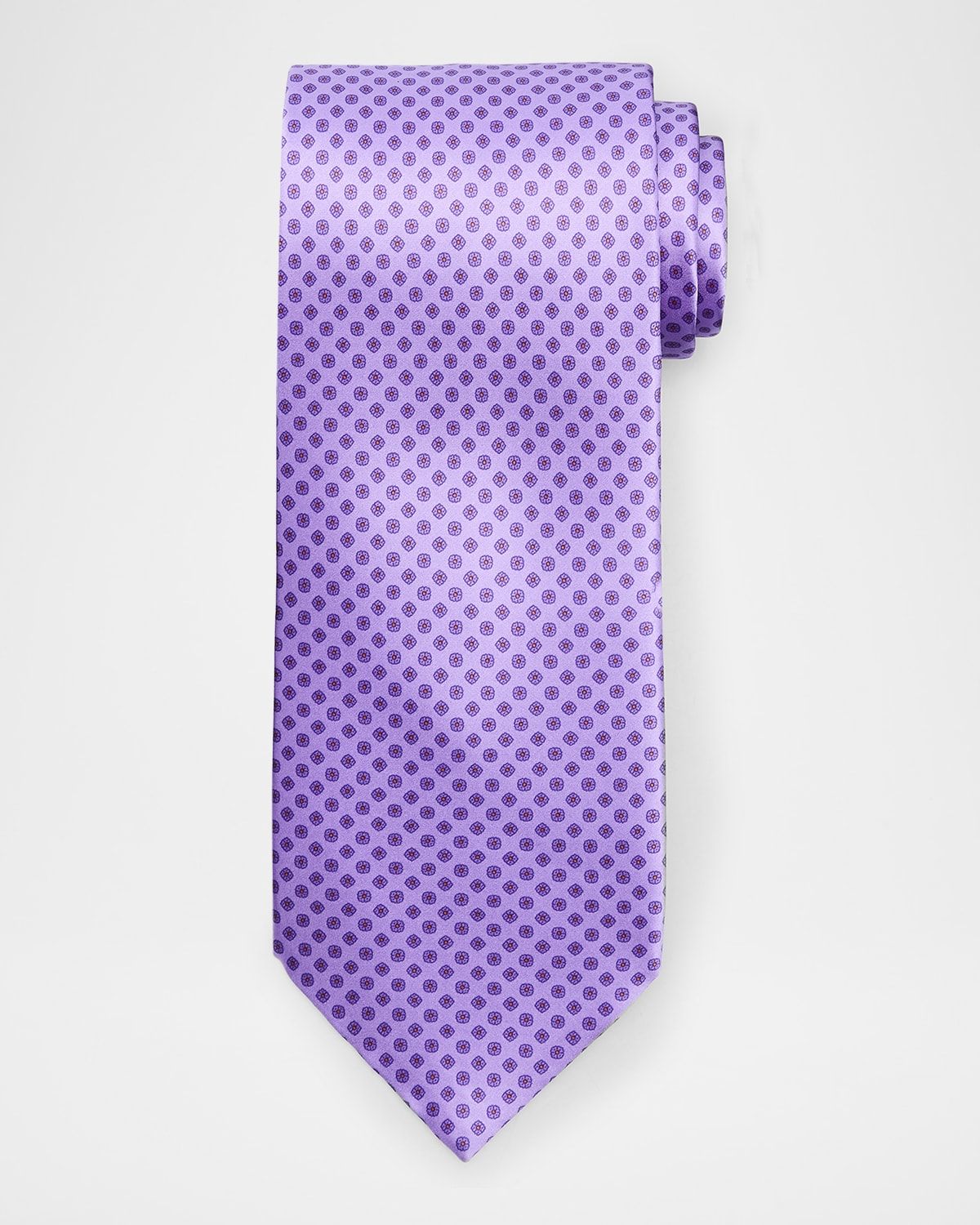 Men & apos;s Micro-Geometric Silk Tie
