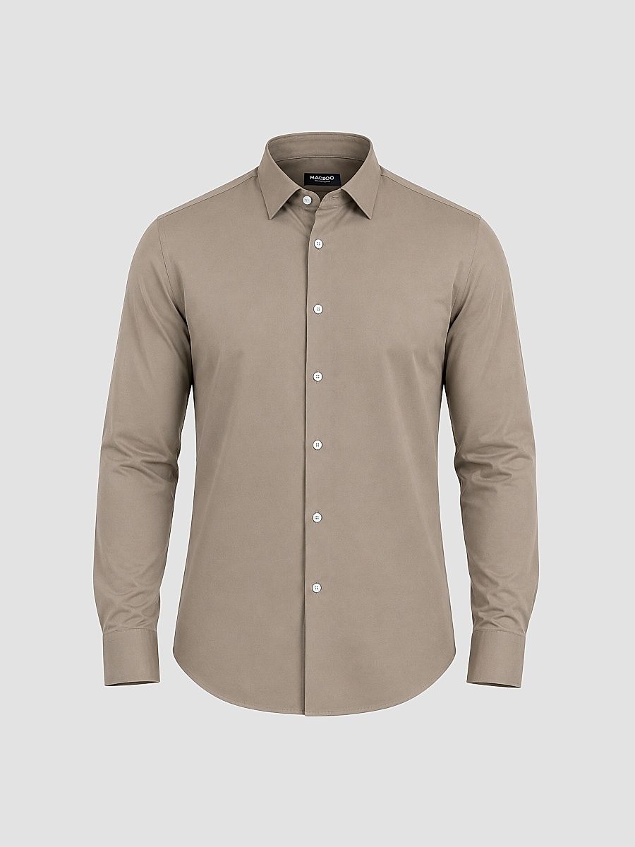 Men's Einstein Stretch Shirt - Brown - Size Small
