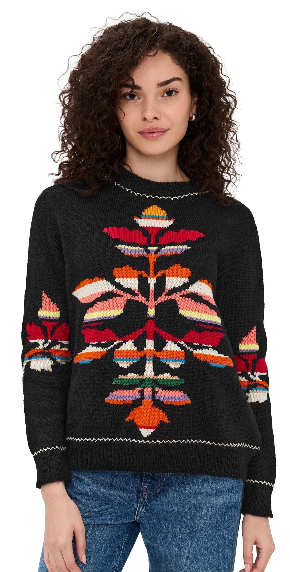 Carolina K Folkore Alpaca Sweater Black XS