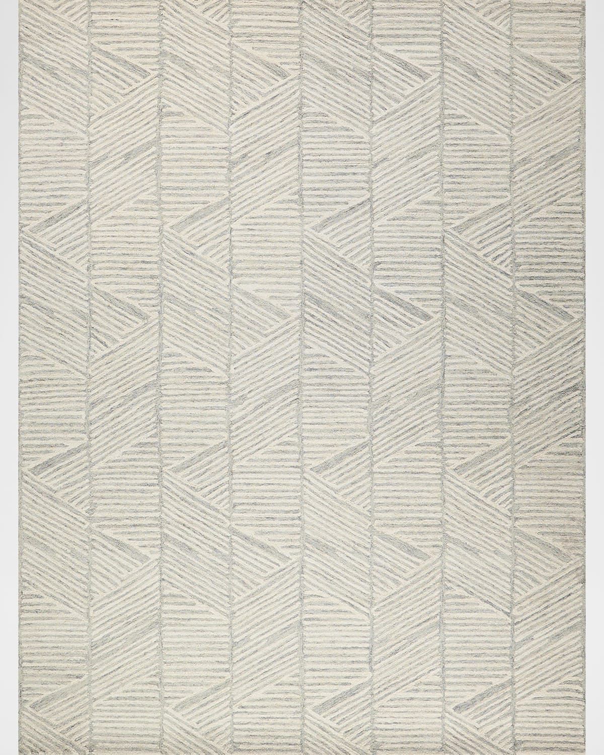 Kascata Hand-Tufted Silver/Ivory Rug