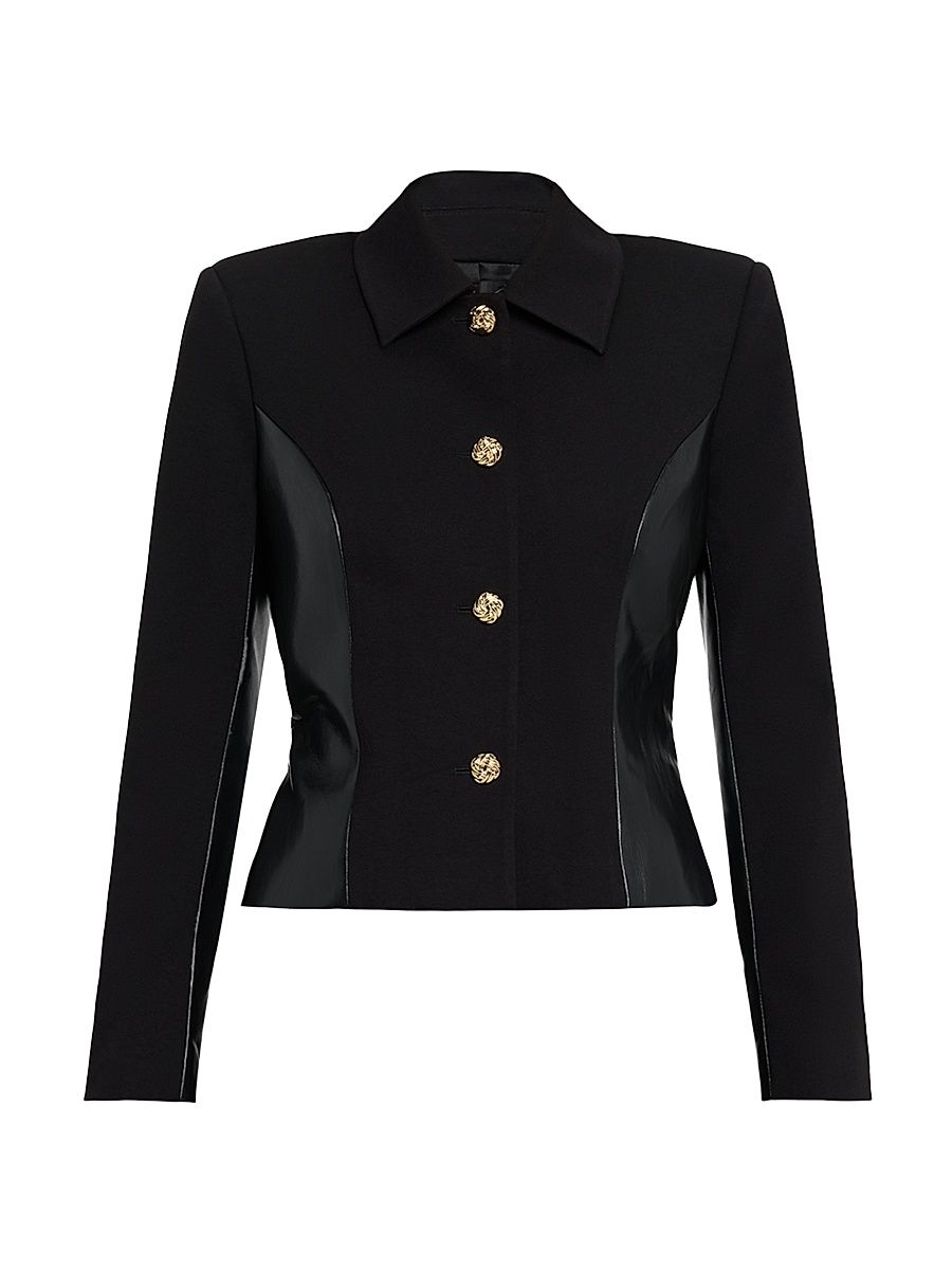 Women's Robby Combo Jacket - Black - Size XL