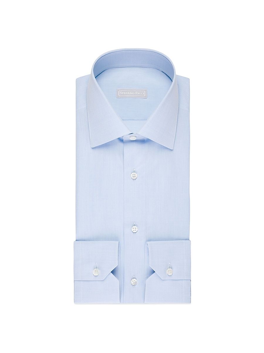 Men's Refined Classic Dress Shirt - Classic Blue - Size 17