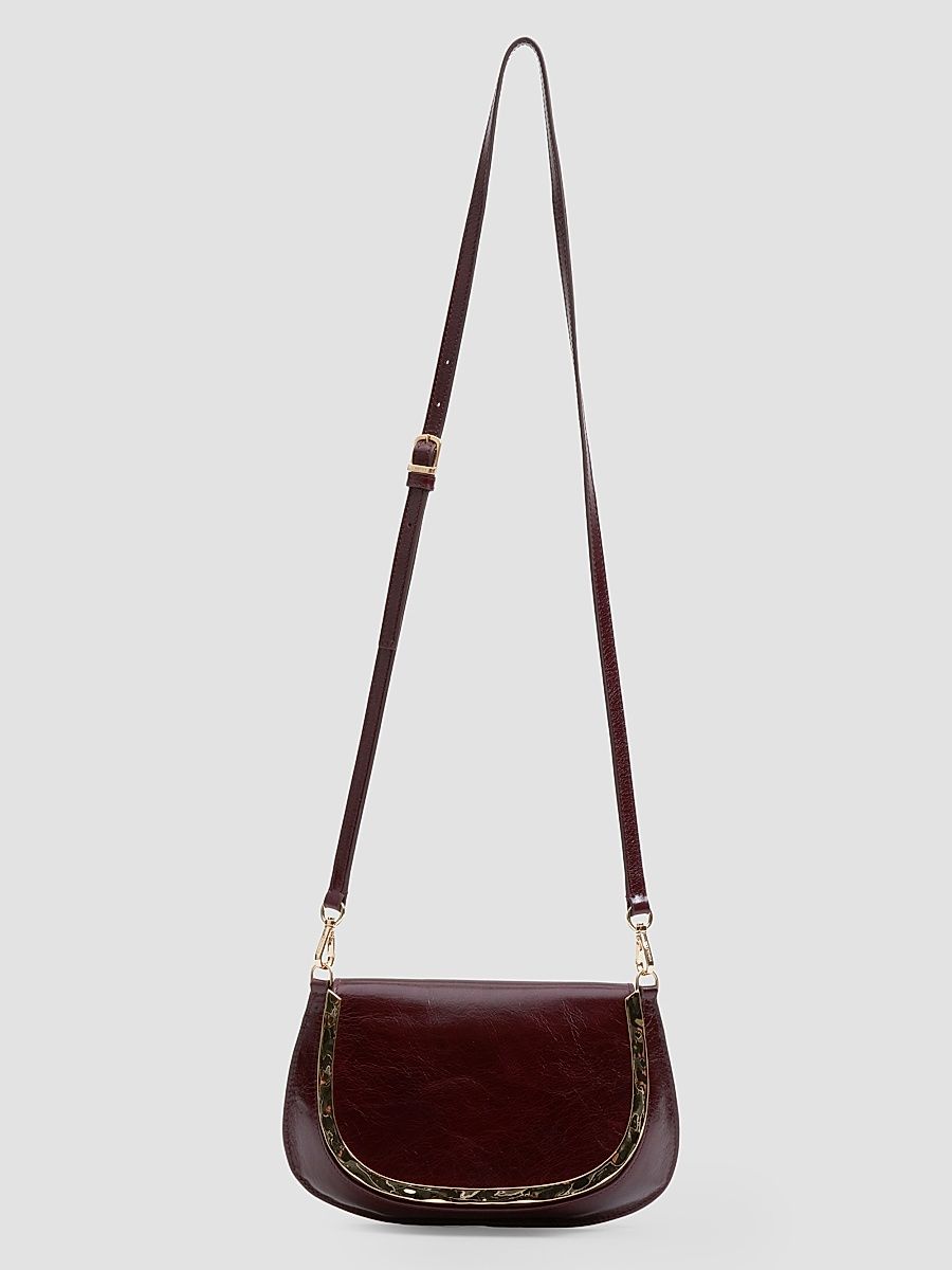 Women's Logan Leather Crossbody Bag - Fig