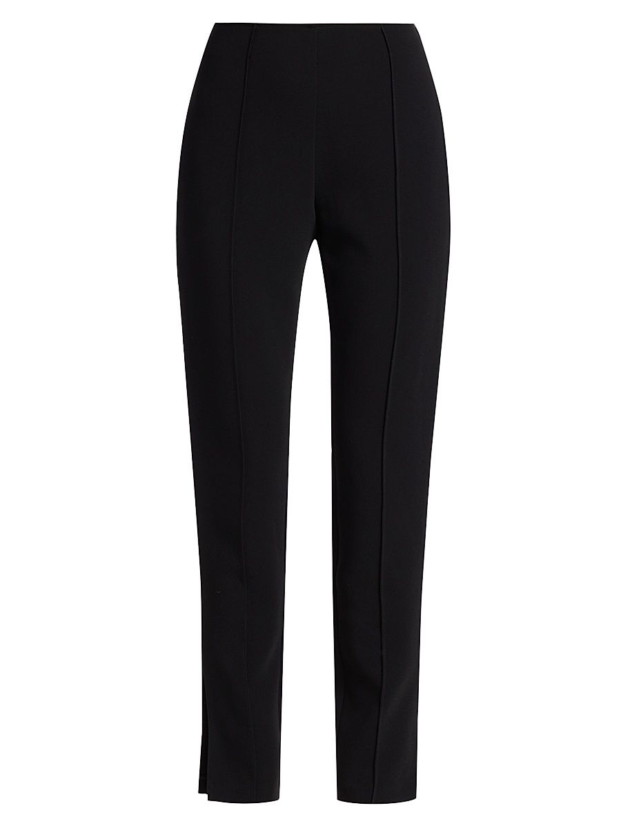 Women's Brianne Pintuck Crepe Pants - Black - Size 14